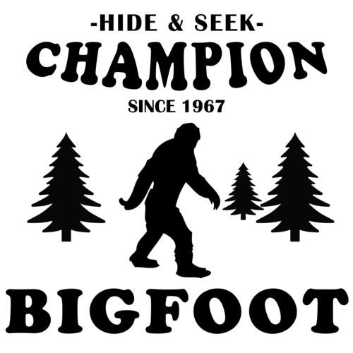bigfoot hide and seek champion shirt