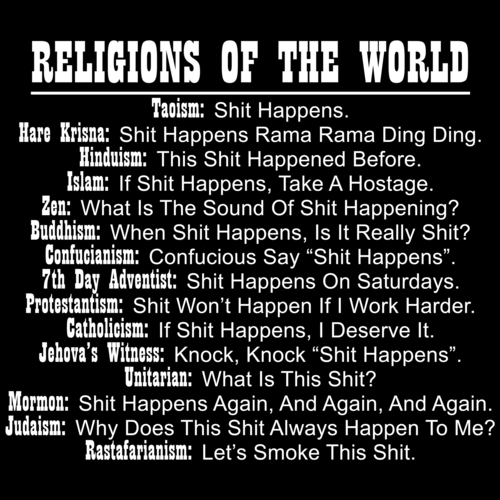 Religions Of The World Funny Religions Of The World Funny
