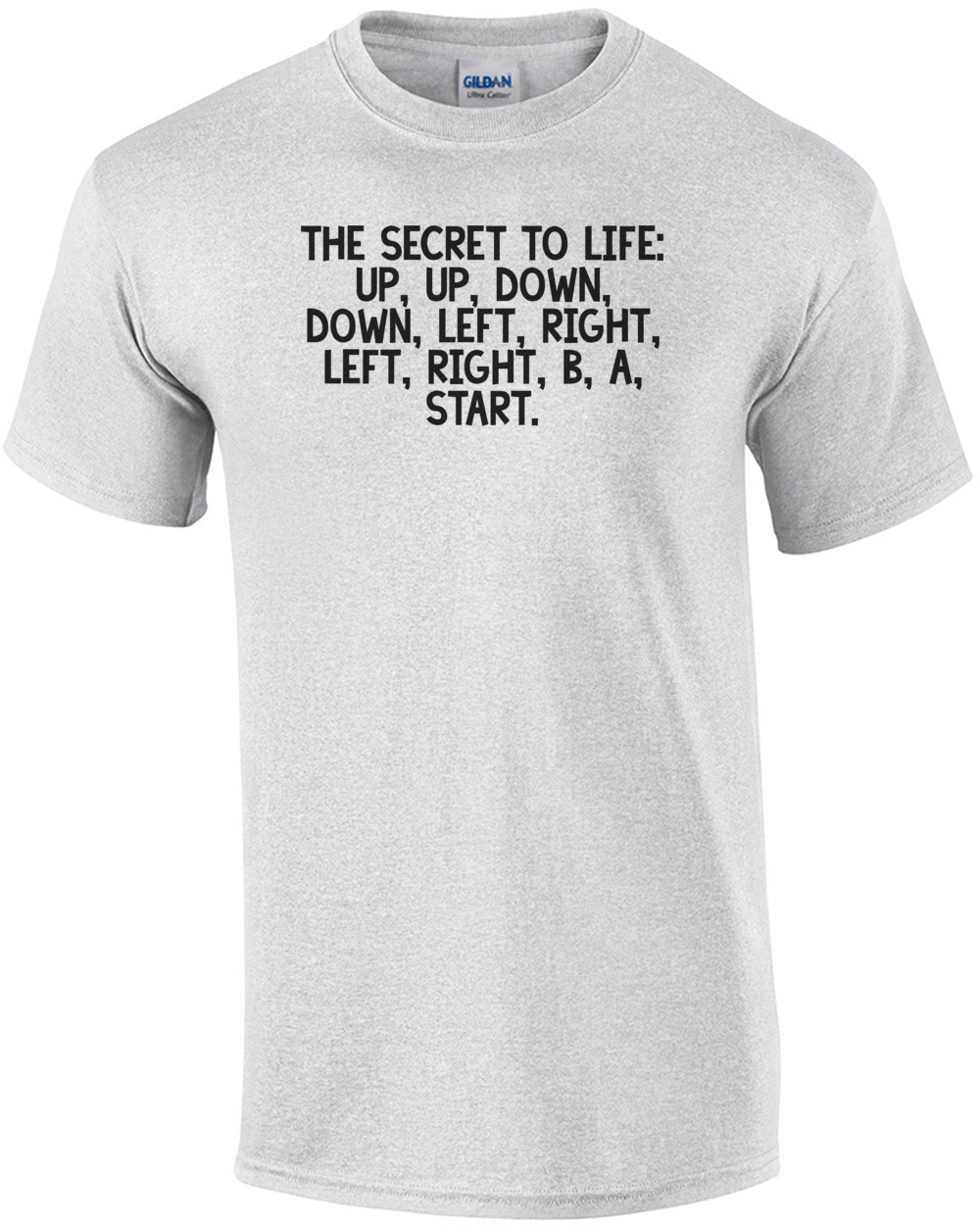 The secret to life: up, up, down, down, left, right, left, right, b, a, start.