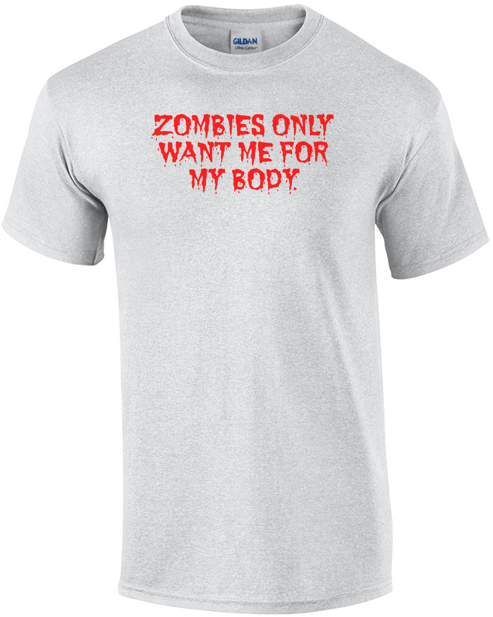 ZOMBIES ONLY WANT ME FOR MY BODY.